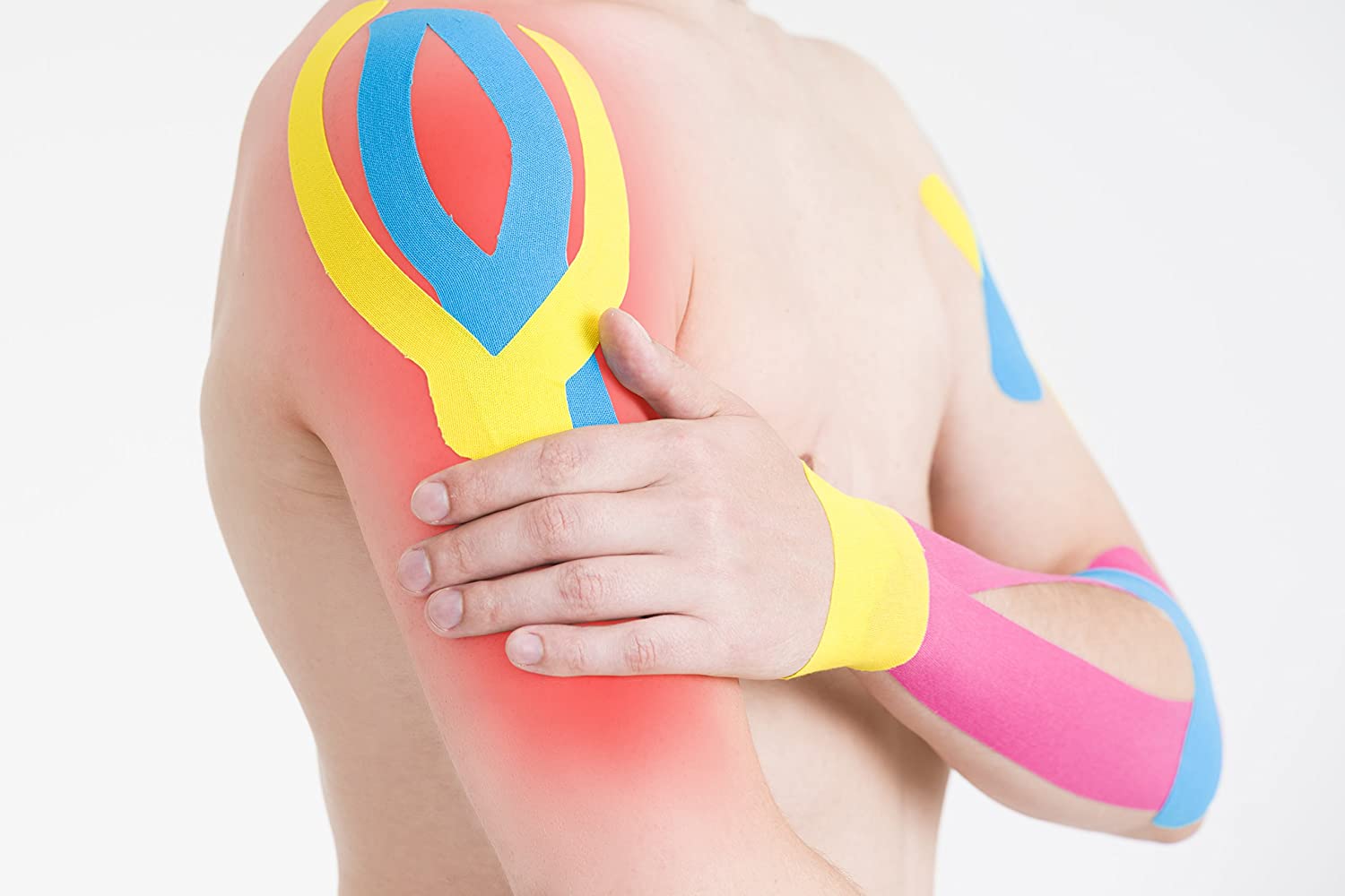 Cinta muscular de kinesiología para terapia deportiva atlética para aliviar el dolor