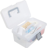 Caja de primeros auxilios transparente para contenedores de almacenamiento multiusos