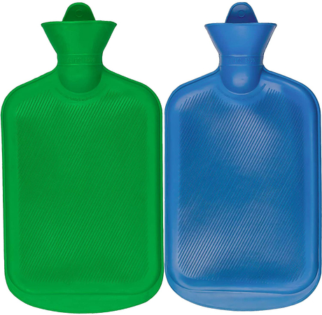 Bolsa de agua caliente de goma duradera para compresas calientes y terapia de calor
