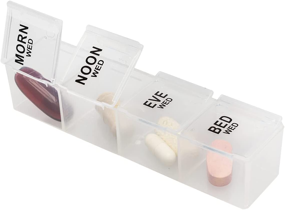 Pastillero promocional personalizado de 14 días con estuche