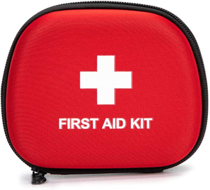 Home Health Medical Estuche de primeros auxilios vacío rojo de EVA duro