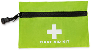 Bolsa de primeros auxilios vacía verde para ir de excursión, camping, ciclismo, coche de viaje