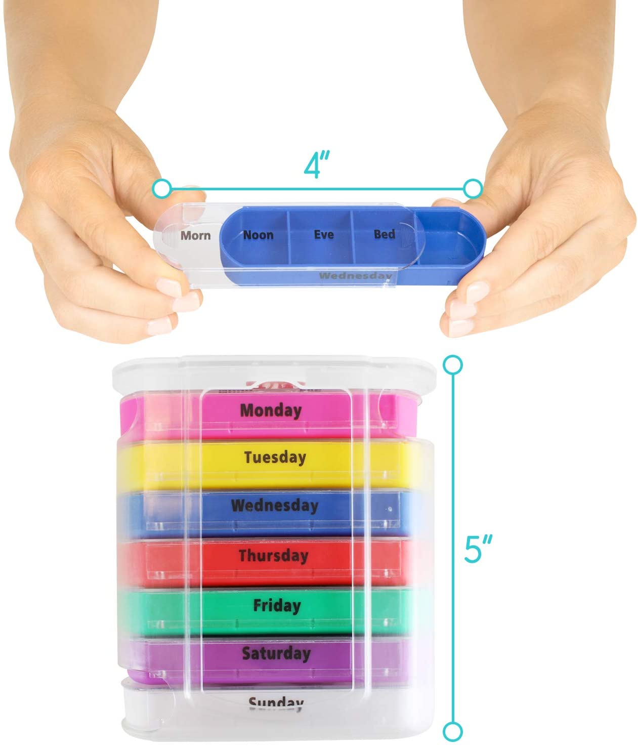 Dispensador de pastillas semanal de protección promocional con cortador de pastillas