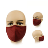 Moda máscara de algodón ajustable transpirable con panel de barbilla