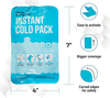 Paquete de hielo instantáneo de primeros auxilios de un solo uso de emergencia para la hinchazón